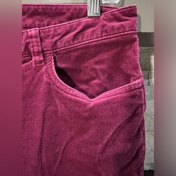 Brooks Brothers Size 4 346 Natalie Fit Wine color corduroy pants - Picture 3 of 8